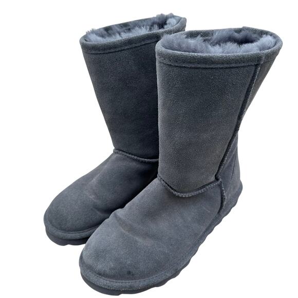 Bear paw Leather Boots Comfort women’s 7 grey casual shoes warm winter classic - Picture 1 of 9